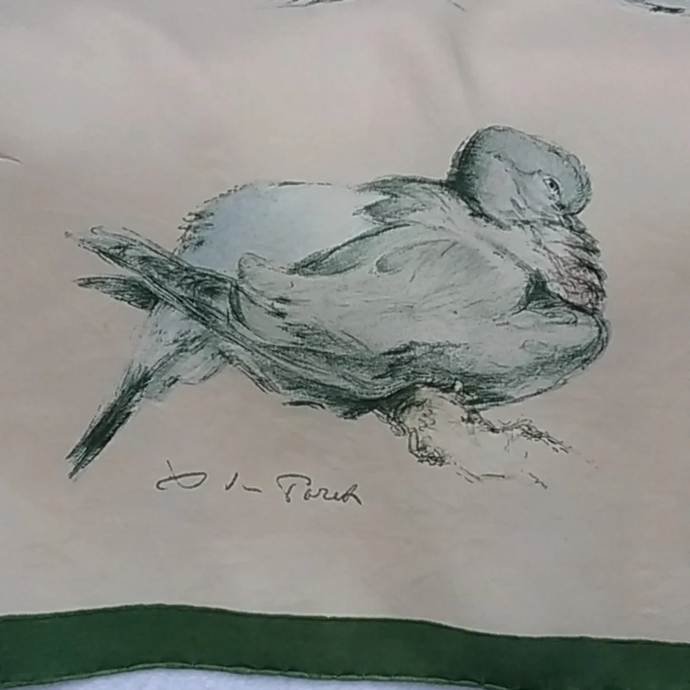 Hermes Les Tourterelles Scarf 1956 Xavier de Poret - Picture 2 of 13